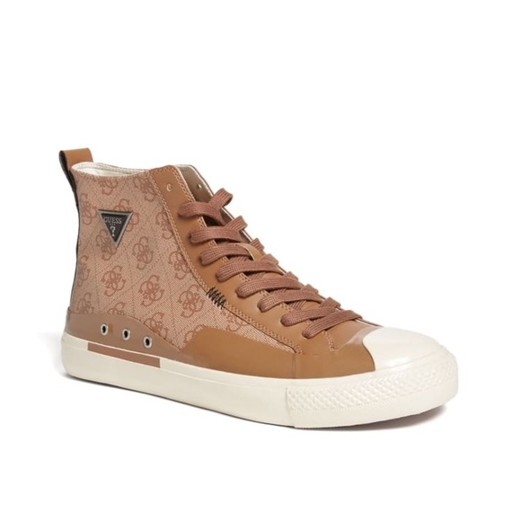 New GUESS Aviano High-Top Logo Sneakers - Picture 1 of 4